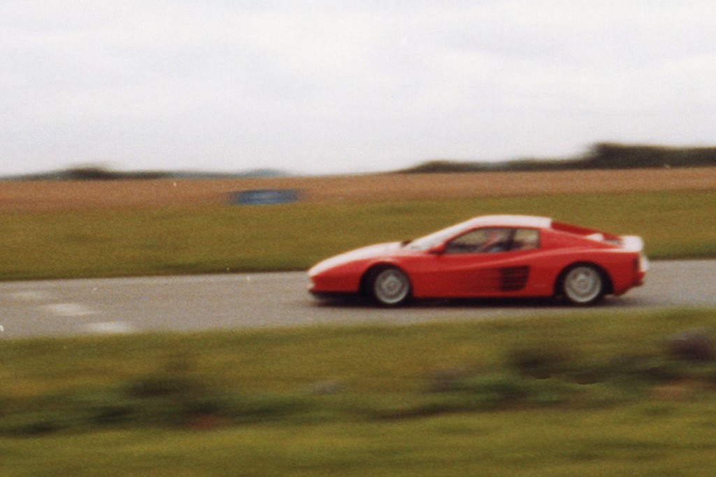 Sideways Ferrari Testarossa