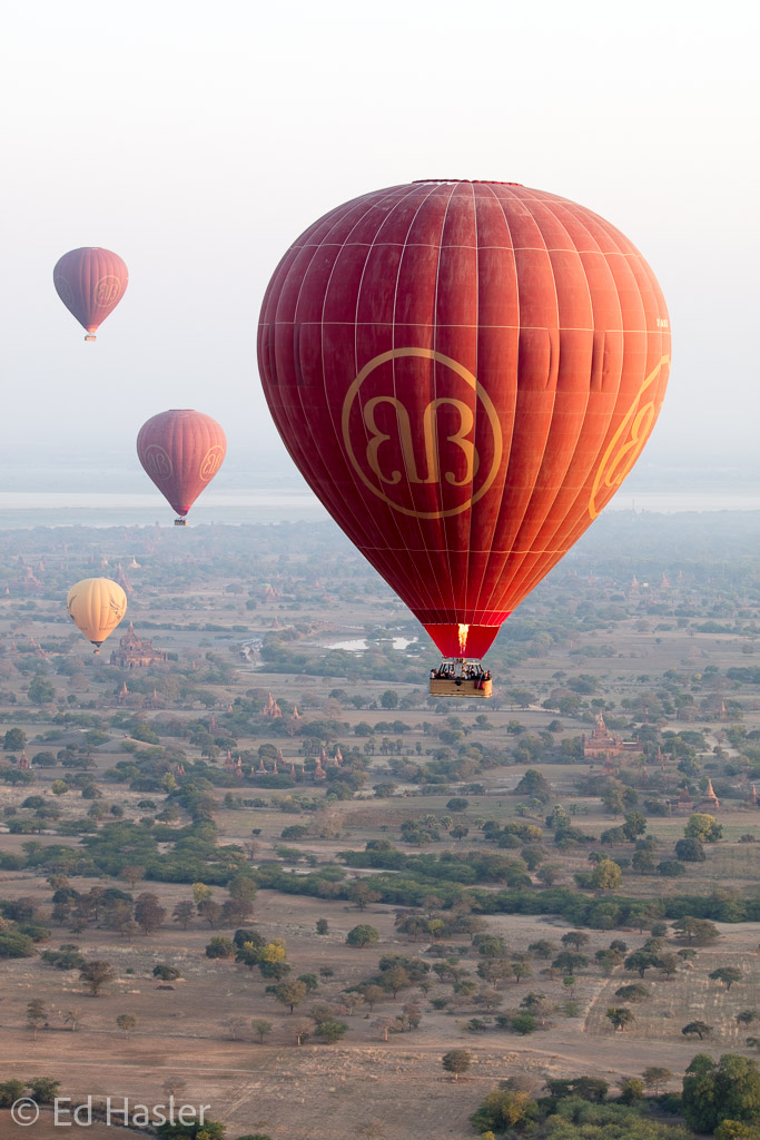 The sky was full of balloons