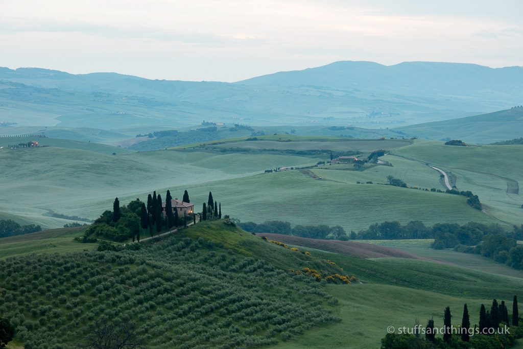 Disappointing Tuscany Sunrise over Podere Belvedere in the Val d'Orcia